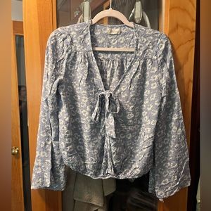 altar’d state blouse blue floral size M